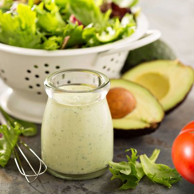 Mayo dressing with Tomatoes and Avocado